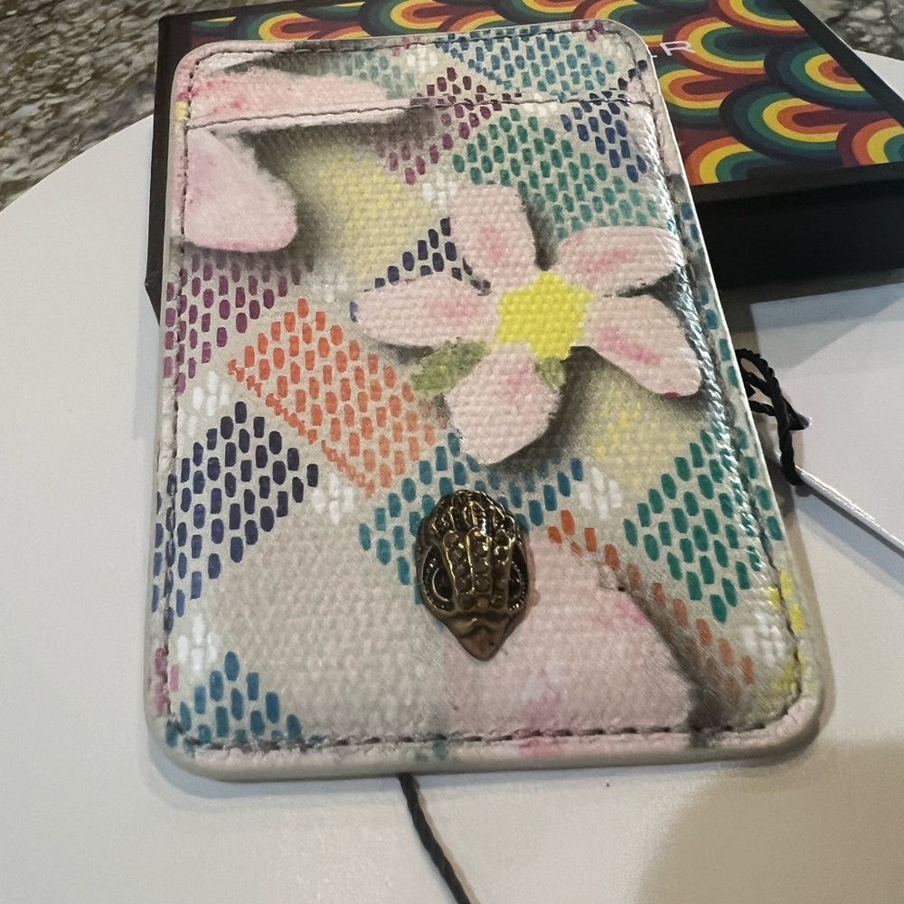 Kurt Geiger Floral Multicolor Phone Card Holder NWB!!